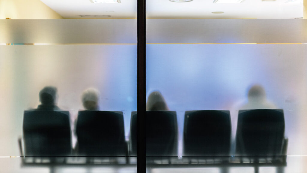 A&E waiting room