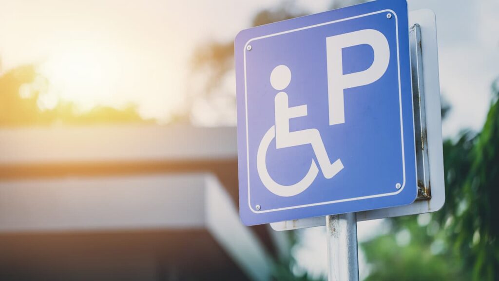 disabled parking space