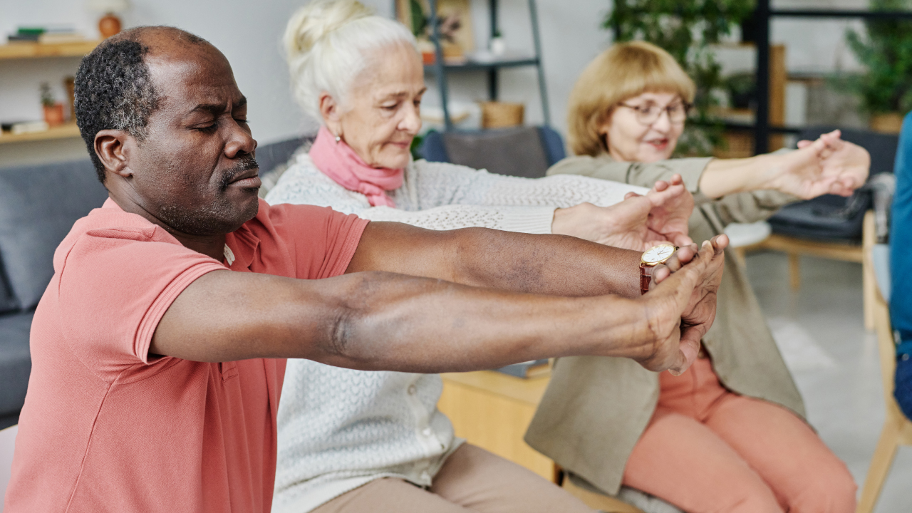 Chair exercises for the elderly: simple and safe