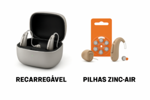 Rechargeable vs. (zinc-air) batteries hearing aid